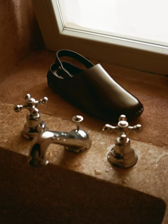 Hereu Cargol slingback klompen met festonstiksels Bruin - Foto 5