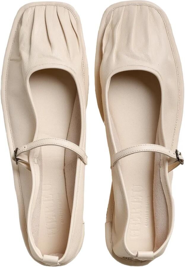 Hereu Dansa Mary Jane ballerina's met geplooide neus Beige - Foto 4