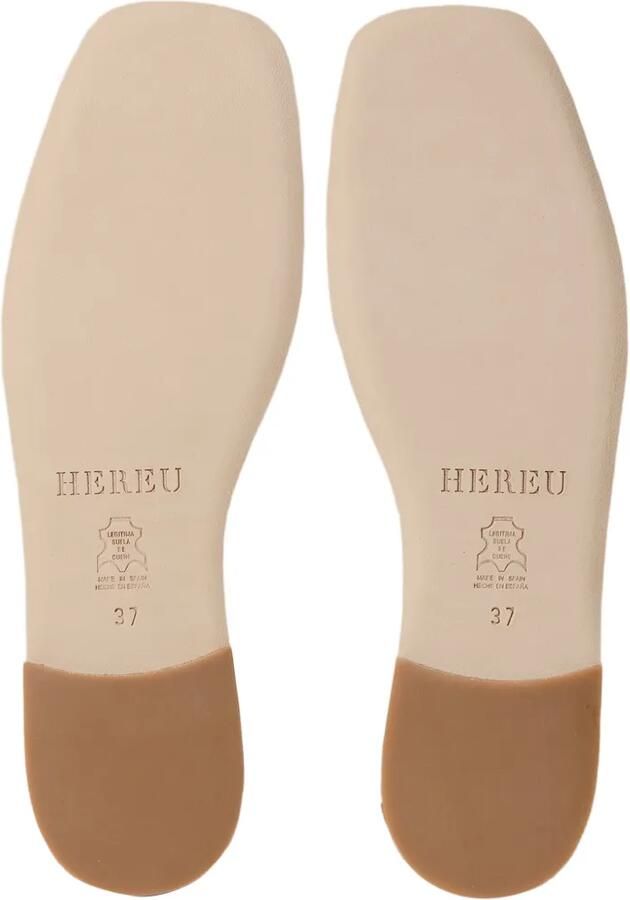 Hereu Dansa Mary Jane ballerina's met geplooide neus Beige - Foto 3