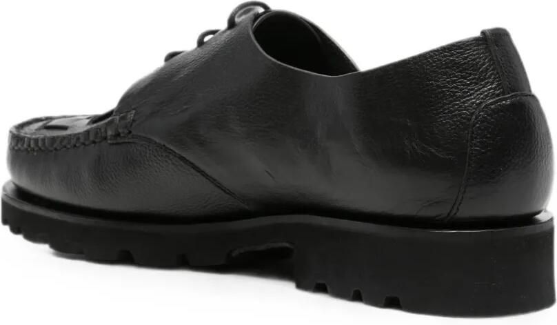 Hereu Derby schoenen met geweven vlak en chunky zool Zwart - Foto 2