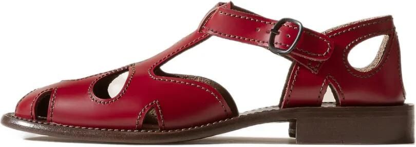 Hereu Floreta sandalen met uitgesneden details en T-bandje Rood