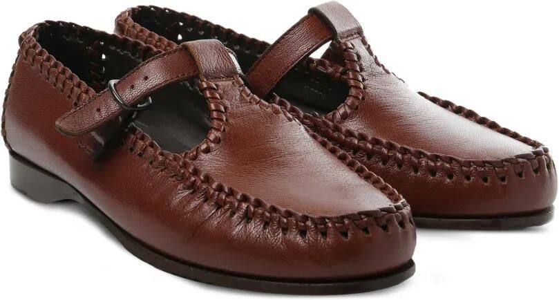 Hereu Gevlochten schoenen met gesp Bruin