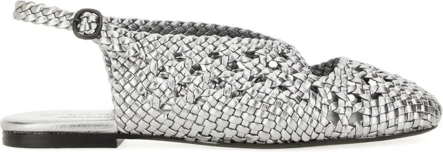 Hereu Geweven ballerina's Zilver