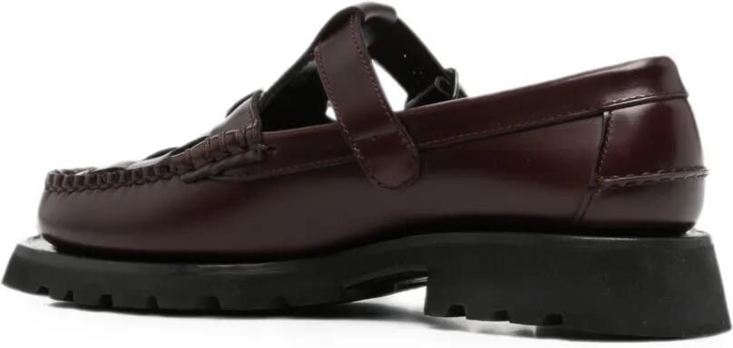 Hereu Geweven loafers met gespsluiting Bruin - Foto 2