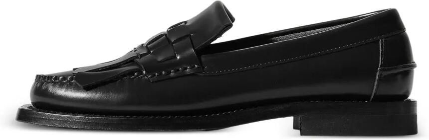 Hereu Loafers met verweven franje-detail Zwart
