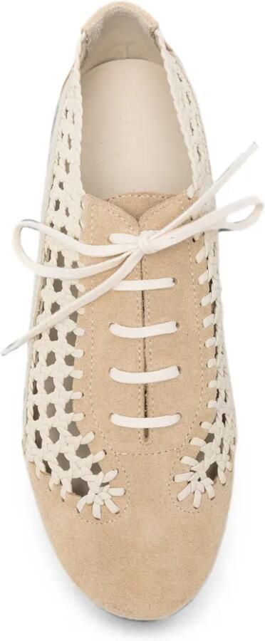 Hereu Leren sneakers Beige - Foto 3