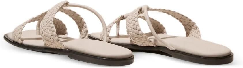 Hereu Lina geweven teensandalen met bandjes Beige - Foto 4