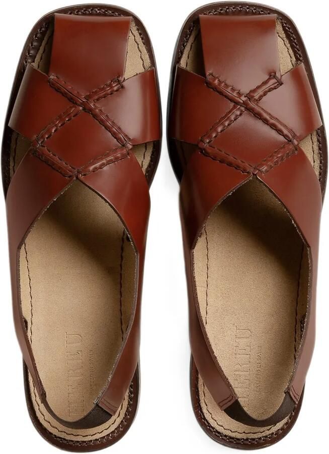 Hereu Llano flat sandals Bruin - Foto 4