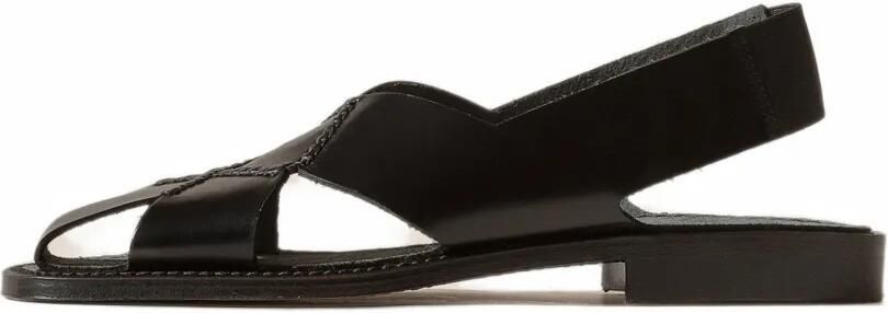 Hereu Llano slingback sandalen Zwart