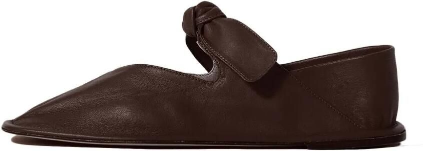 Hereu Llasada ballerina's met strikdetail en vierkante neus Bruin