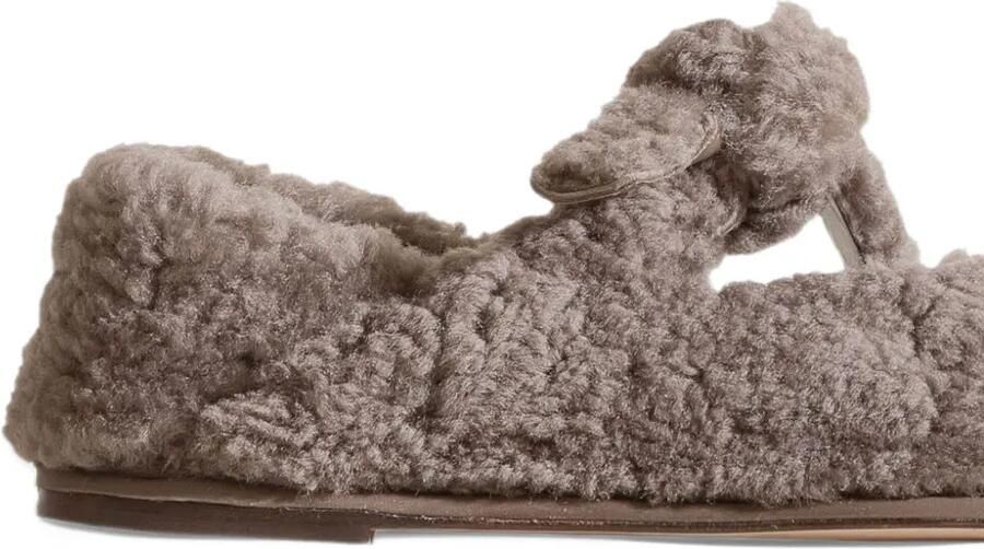 Hereu Llasada shearling ballet flats Grijs