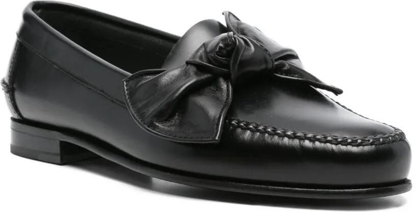 Hereu Loafers met strikdetail Zwart