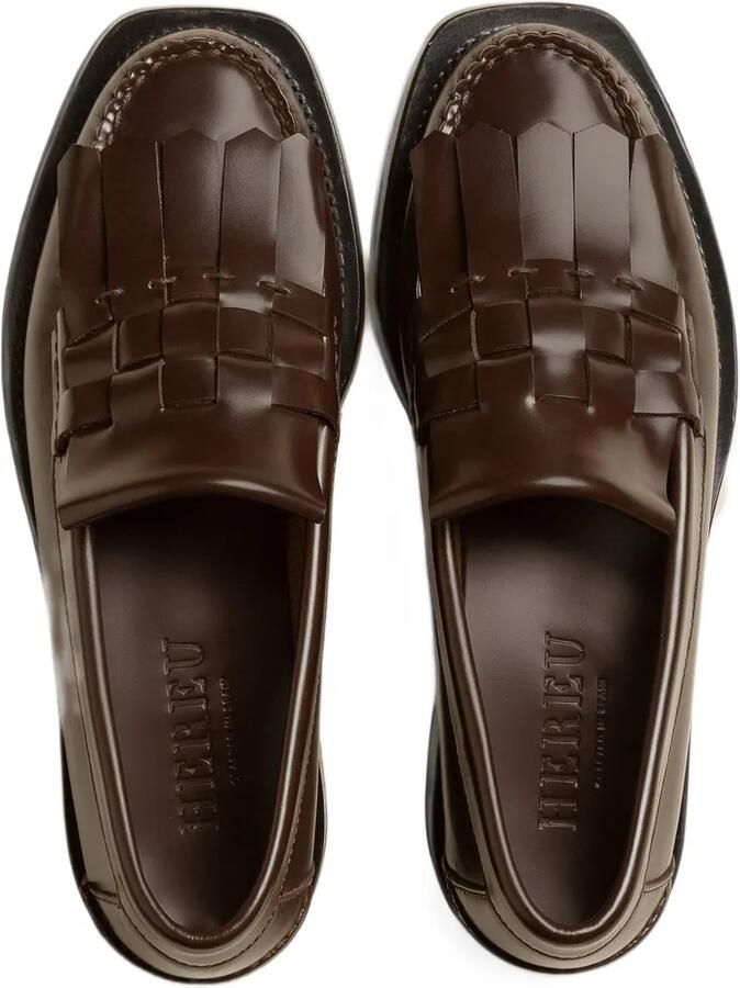 Hereu Marti loafers met franje Bruin