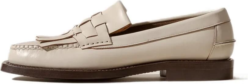 Hereu Marti loafers met geweven franje Beige