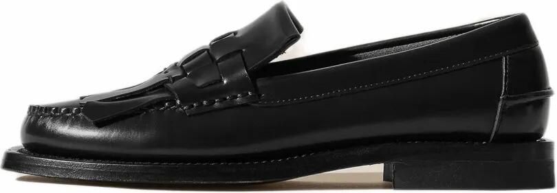 Hereu Marti loafers met geweven franje Zwart
