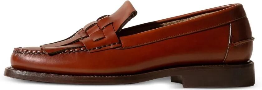 Hereu Marti loafers met verweven franje Bruin - Foto 3