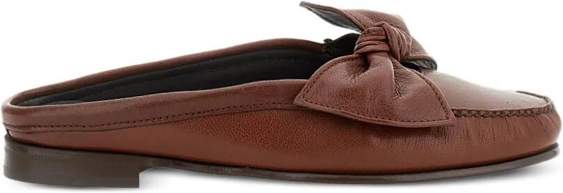 Hereu Muiltjes met strikdetail Bruin