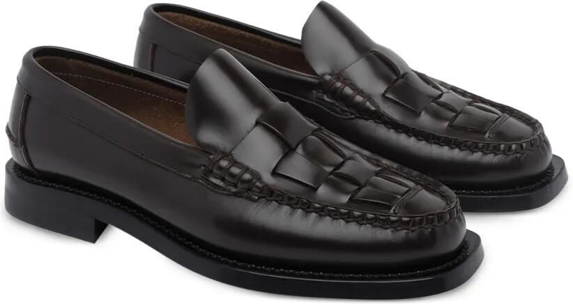 Hereu Nombela geweven loafers Bruin - Foto 3