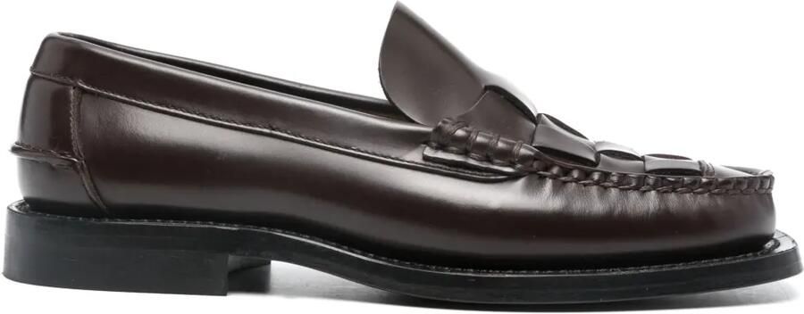 Hereu Nombela geweven loafers Bruin