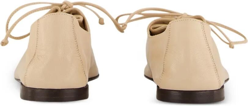 Hereu Plegada ballerina's met veters Beige - Foto 5