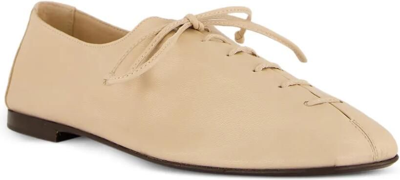 Hereu Plegada ballerina's met veters Beige - Foto 3