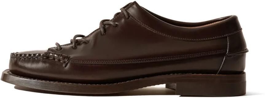 Hereu Priego vierkante loafers met veters Bruin