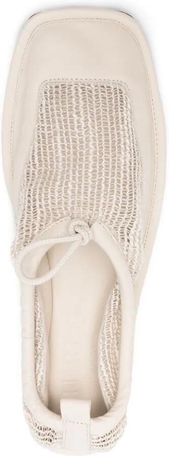 Hereu Puntera ballerina's met mesh vlak Beige - Foto 2