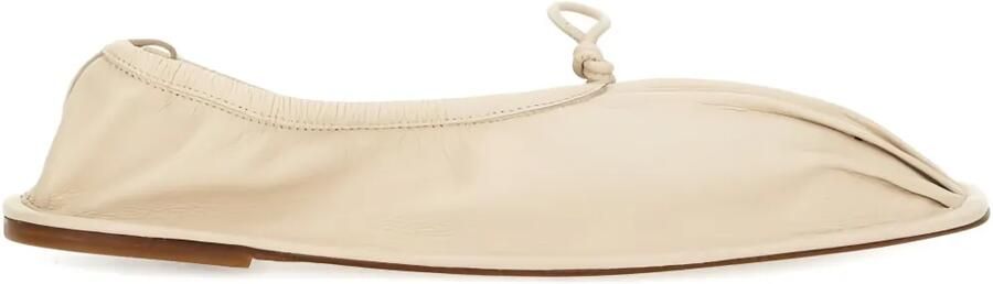 Hereu Puntera gesmockte ballerina's Beige