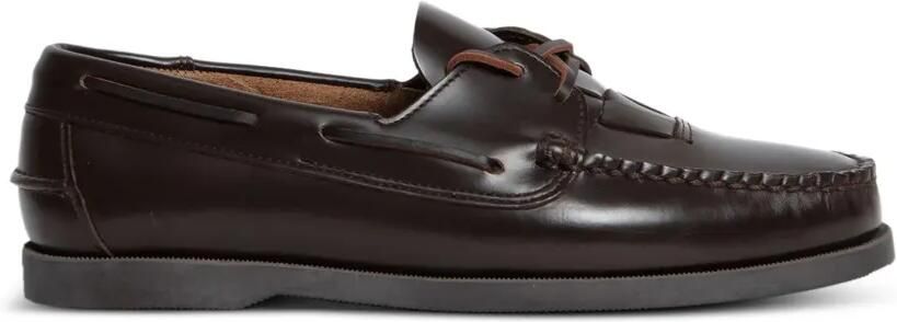 Hereu Saler Nautic loafers met veters Bruin