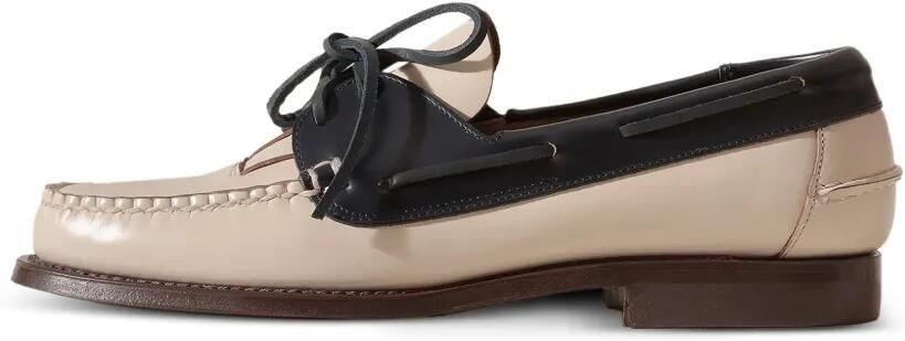 Hereu Saler tweekleurige bootschoenen met vetersluiting Beige