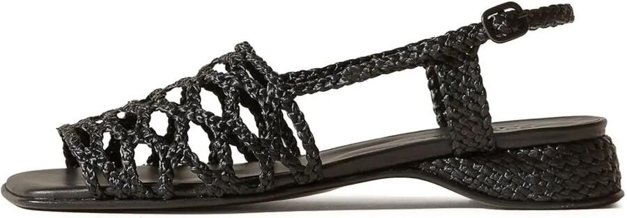 Hereu Sandalen met geweven detail Zwart