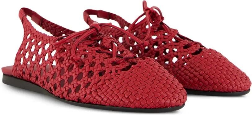 Hereu Sardana handgeweven sandalen Rood - Foto 4
