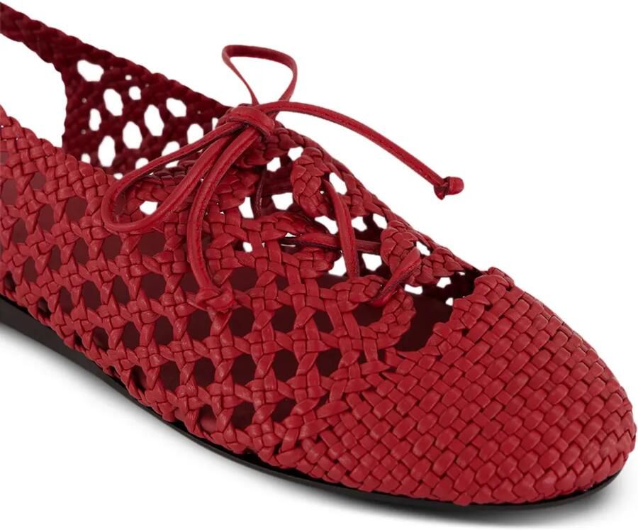 Hereu Sardana handgeweven sandalen Rood - Foto 3
