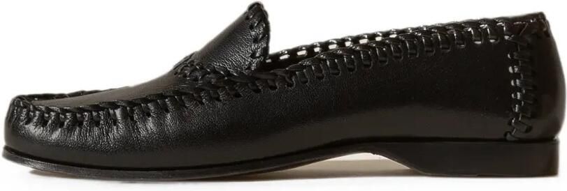 Hereu Sastre loafers met gevlochten afwerking Zwart