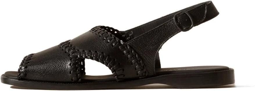 Hereu Sastre sandalen met gevlochten naad Zwart