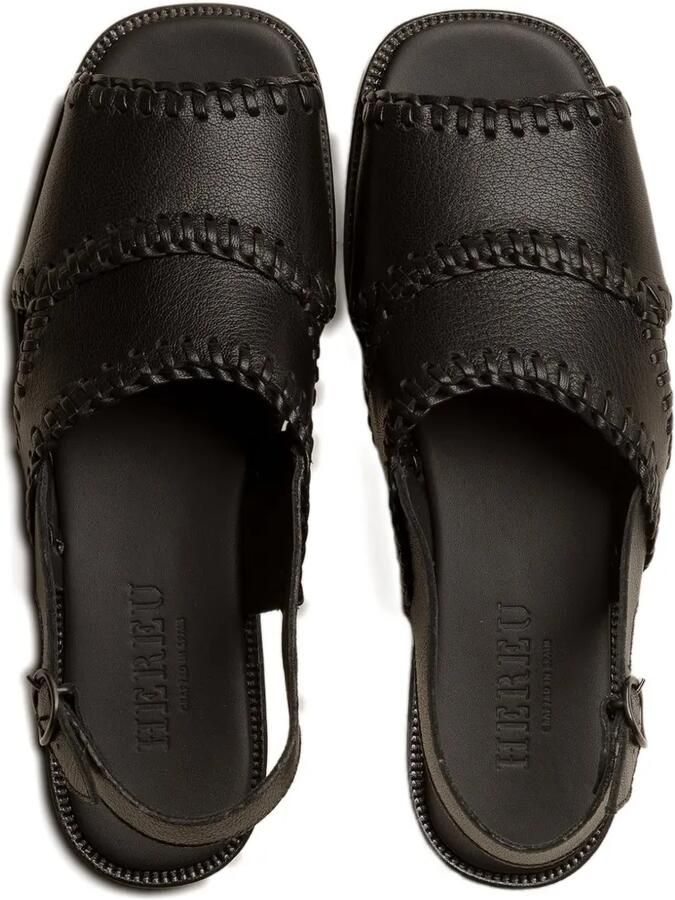 Hereu Sastre sandalen met gevlochten naad Zwart - Foto 4