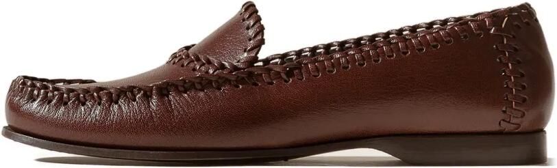 Hereu Sastre Supple Shiny leren loafers Bruin