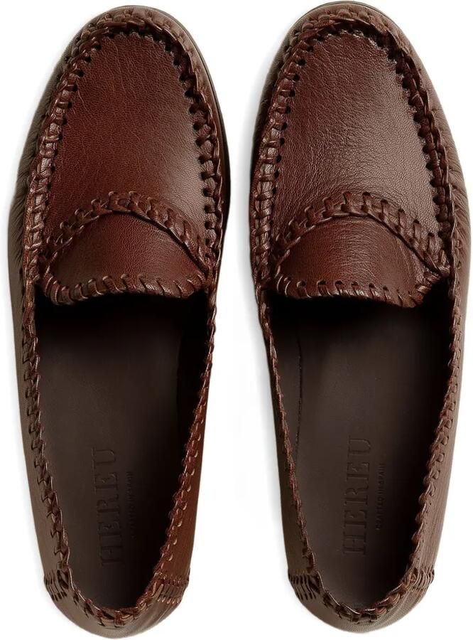 Hereu Sastre Supple Shiny leren loafers Bruin - Foto 2