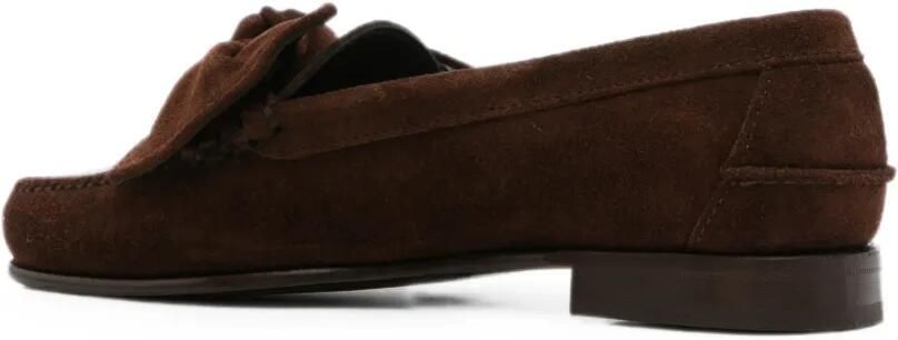 Hereu Suède loafers met strikdetail Bruin - Foto 3