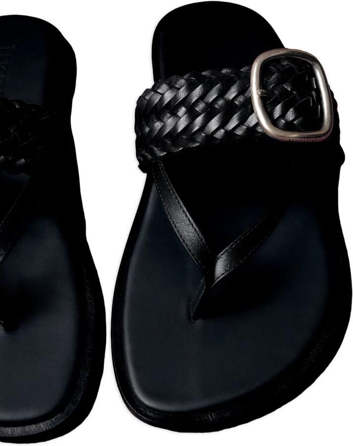 Hereu Tanca sandalen met geweven ceintuur Zwart - Foto 4