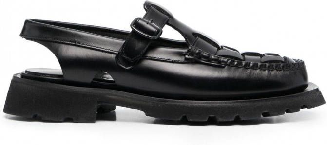 Hereu Cranc Sport slingback loafers Zwart