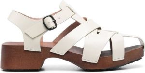 Hereu Fisherman leren sandalen Beige