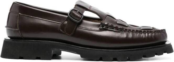 Hereu Leren loafers Bruin