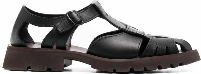 Hereu Leren sandalen Zwart
