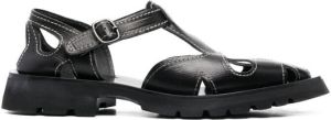 Hereu Leren sandalen Zwart