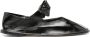 Hereu Llasada leren ballerina's Zwart - Thumbnail 1