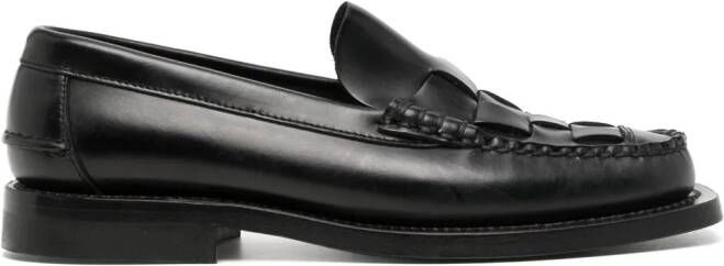 Hereu Nombela leren loafers Zwart