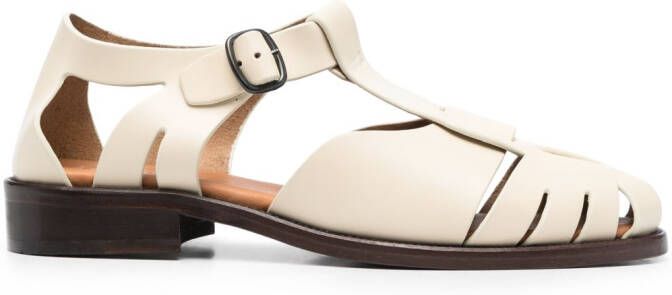 Hereu Pesca leren sandalen Beige