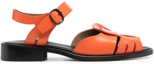 Hereu Sandalen met lage hak Oranje