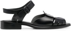 Hereu Sandalen met lage hak Zwart